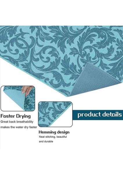 20 Paket Bulaşık Kurutma Paspas Emici Kurutma Mat Makinesi Yıkanabilir Yemek Kurutma Paspaslar Mutfak Tezgahı Büyük (Mavi Asma) (Yurt Dışından) modelleri