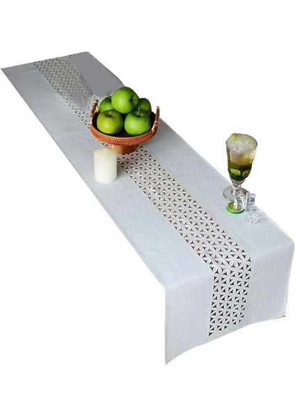 Dikdörtgen Masa Koşucuları Kumaş Ev Bahçe Masa Koşucu Piknik Iç ve Açık Yemek Tatili (16 x 70 Inç) (Yurt Dışından)