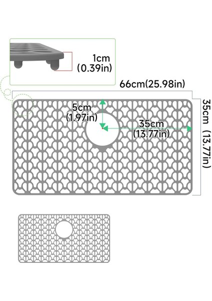 Mutfak Lavabosu Için Silikon Lavabo Koruyucuları 26 Inç x 14 Inç Lavabo Paspas Izgarası Paslanmaz Çelik Porselen Lavabo (Yurt Dışından) modelleri