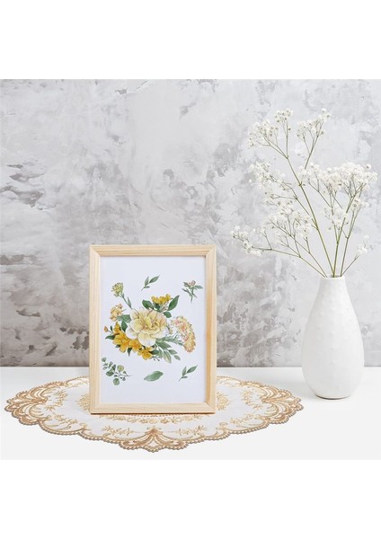 6pcs Yemek Masa Kapağı Işlemeli Masa Bezi Zarif Yuvarlak Dantel Masa Korku Kahve Barışları Peçete Parti Dekorasyonu (Yurt Dışından) indirimleri