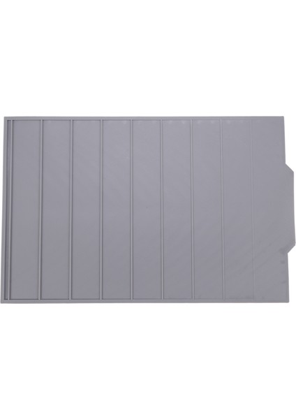 2x Silikon Tabak Kurutma Paspas Flume Katlama Drenaj Mat Dikdörtgen Drenaj Mat Kurutma Yemekleri Ped Gri (Yurt Dışından) indirimleri