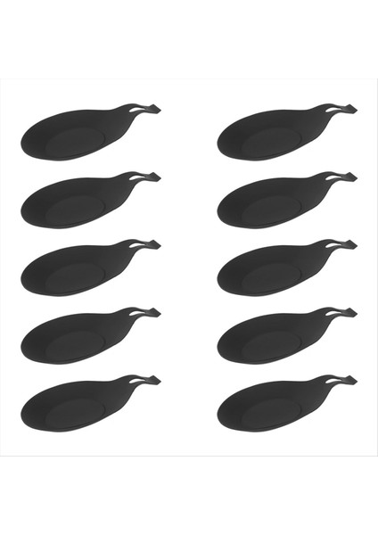 Kaşık Rest Pad Gıda Sınıfı Isı Dayanıklı Put Mat Cihaz Mutfak Mutfak Mutfak Mutfak Yemekleri Siyah (Yurt Dışından)