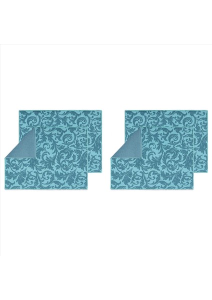 4 Paket Bulma Kurutma Mat Emici Kurutma Mat Makine Yıkanabilir Bulut Mutfak Sayacı Büyük (Mavi Asma) Için Paspaslar (Yurt Dışından)