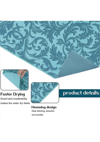 4 Paket Bulma Kurutma Mat Emici Kurutma Mat Makine Yıkanabilir Bulut Mutfak Sayacı Büyük (Mavi Asma) Için Paspaslar (Yurt Dışından) fiyatları