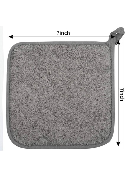 % 100 Pamuklu Mutfak Her Gün Temel Terry Pot Tutucusu Isıya Dayanıklı Coaster Potholder Pişirme ve Pişirme Seti 5 A (Yurt Dışından) modelleri