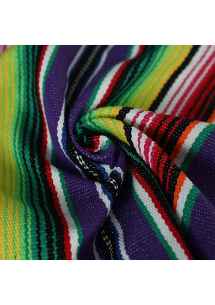 Yer Paspasları ile Meksika Masa Koşucu Meksika Çeşitli Paspaslar 14 x 84 Inç (2 Mor Masa Runner + 16 Placemats) (Yurt Dışından)