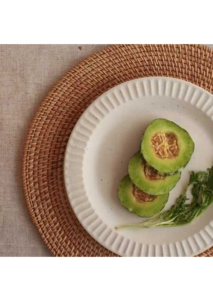 2x Rattan Dokuma Placemats Masa Paspasları Kaymaz Isıya Dayanıklı Yer Mat Hasır Placemat Sıcak Yemekler Için Trivets 40CM (Yurt Dışından) fırsatları