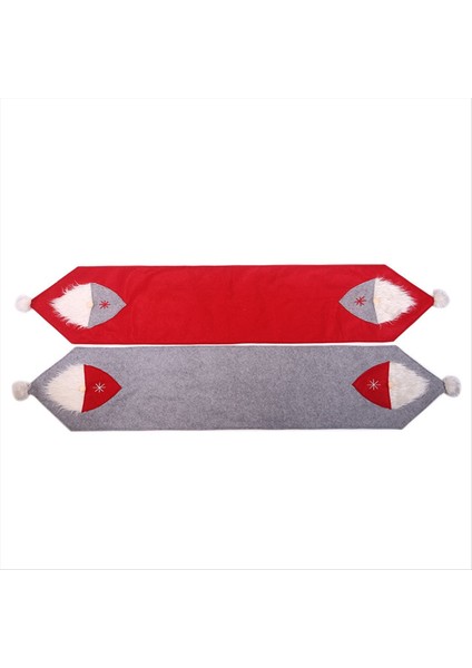 Noel Masa Koşucu Klasik Mutchen Yemek Masası Dekor Sonbahar Masa Koşucu Şömine Eşarp Cüceleri Masa Bezi Gri (Yurt Dışından) modelleri