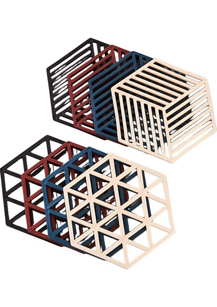 Altıgen Izgara Isıya Dirençli Pot Passalar Altıgen Tablo Yalıtım Paspasları Silikon Tencere Paspasları ve Kıyafetleri (Yurt Dışından)