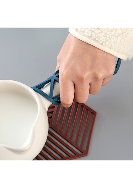 Altıgen Izgara Isıya Dirençli Pot Passalar Altıgen Tablo Yalıtım Paspasları Silikon Tencere Paspasları ve Kıyafetleri (Yurt Dışından) fırsatları