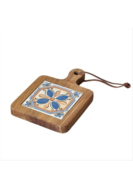 Masif Ahşap Karo Yalıtım Tenceresi Paspaslar Ev Retro Placemats Sıcaklığa Dayanıklı Mutfak Masa Paspasları Bardaklar A (Yurt Dışından)