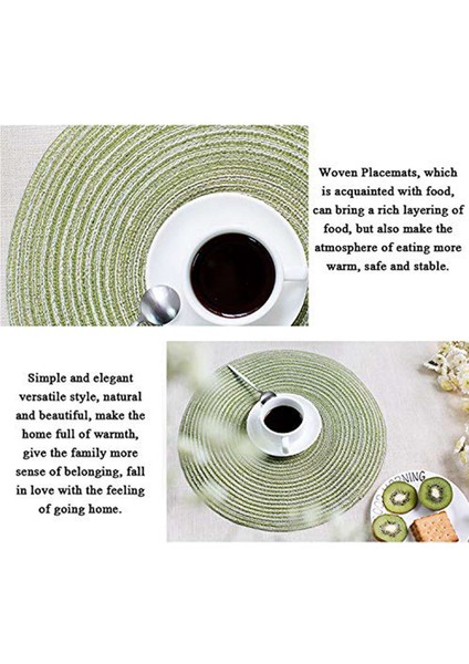 8 Adet Placemats Isıya Dayanıklı Kaymaz Kayma Önleyici Yıkanabilir Yıkanabilir Placemats (Yurt Dışından) fırsatları