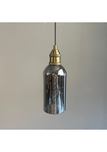 Windy Cam Füme Tekli Avize Lale Başlık Retro Sarkıt Lamba Salon Aydınlatma fiyatları