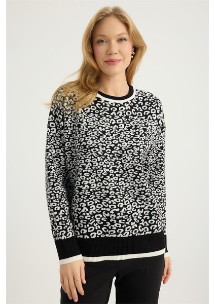 Simli Benek Desenli Triko