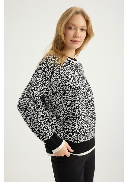 Simli Benek Desenli Triko modelleri