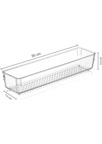 Çekmece Içi Düzenleyici, Modüler Saklama Kabı - Makyaj Takı Organizeri 30 x 7,5 cm