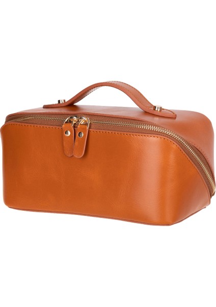 Vena Leather Makeup Bag