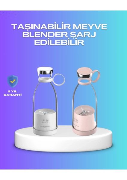 Çevre Dostu Cam Gövdeli Kablosuz Smoothie Blender