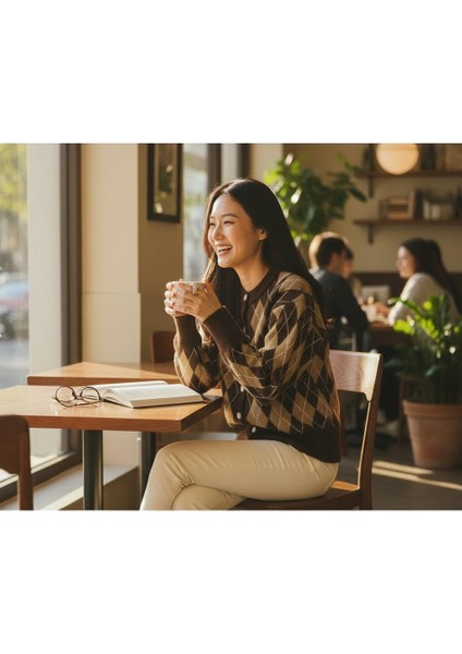 Şardonlu Pamuklu Baklava Desen Hırka (38-48 Beden) fiyatları