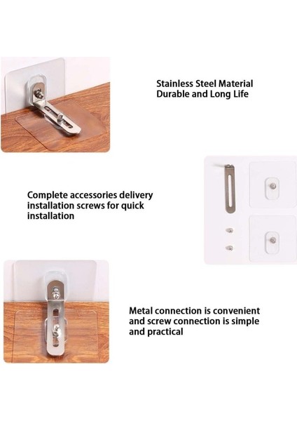 Mobilya Sabitleme Aparatı | Devrilme Karşıtı Güçlü Yapışkanlı Deprem ve Çocuk Güvenlik Seti fiyatları