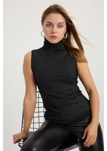 Simli Balıkçı Yaka Triko indirimleri