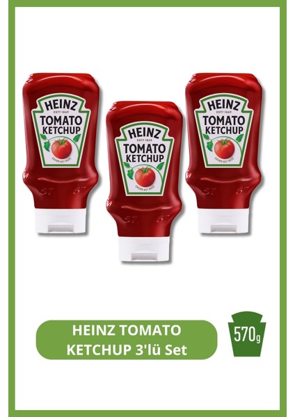 Heınz Tomato Ketchup 570G 3'lü Set