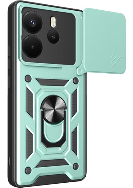 Xiaomi Redmi Note 14 4g Pars Lens Yüzüklü Silikon - Yeşil fırsatları