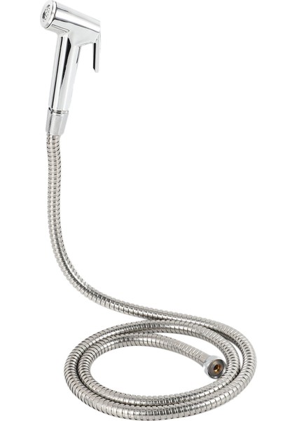 2x Tuvalet Bide Tap Seti El Duş Başlığı Su Püskürtücü Banyo Koltuk Nozul Eki+Hortum+Duvar Montaj Raf Tutucu (Yurt Dışından) fırsatları