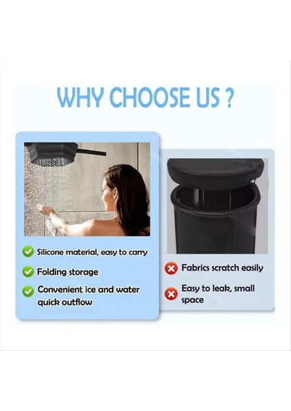 Buz Duşu Buz Banyosu Buz Banyosu Suyu Soğutucu Portatif Buz Banyosu Duş Portatif Buz Banyosu Fıçısı Katlanabilir (Yurt Dışından) indirimleri