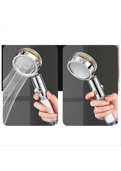 Süper Şarjlı Duş Kafa Duş Başlığı Basınçlı Duş Seti Süper Turbo Duş 3 Sprey Modları Mor (Yurt Dışından) modelleri