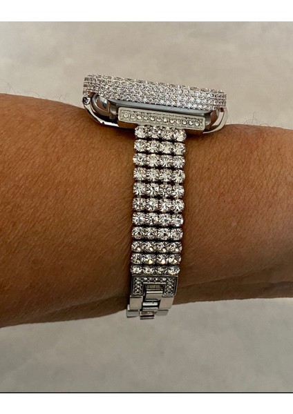 Apple Watch 10-11 42MM/38-40-41MM Taşlı Lüx Kordon