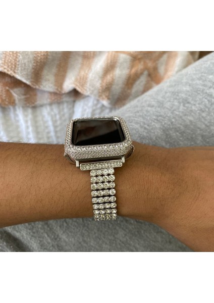 Apple Watch 10-11 42MM/38-40-41MM Taşlı Lüx Kordon fiyatları