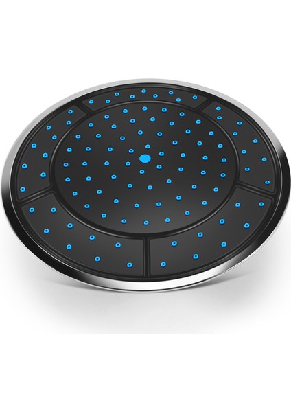 1pcs 25CM Plastik Yuvarlak Şekli Yağış Powered Duş Odası Üst Duş Çatı Kafa Kabin Aksesuarları (Yurt Dışından)