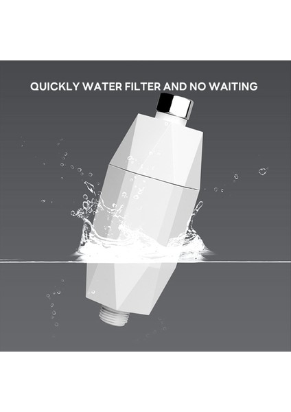 Yağmur Duş Başlığı Ön Filtre Klor Çıkarma Su Yumuşatıcı Saç Yumuşatıcı Banyo Aksesuarları 1 Pcs (Yurt Dışından) indirimleri