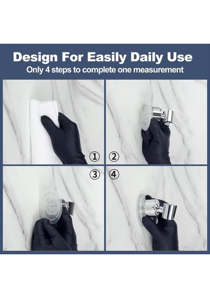 60 Derece Yenilendirilmiş Gerilim Somunu ile Güçlü Yapıştırıcı Su Geçirmez El Duş Tutucu Duş Için Duş Başlığı Tutucu (Yurt Dışından) modelleri