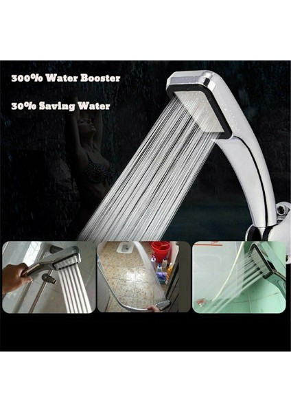 Duş Başlığı Su Tasarruf Banyosu Püskürtme Deliği Duş Seti Banyo Koltuğu Nozul Eki+Hortum+Duvar Montaj Raf Tutucu (Yurt Dışından) modelleri