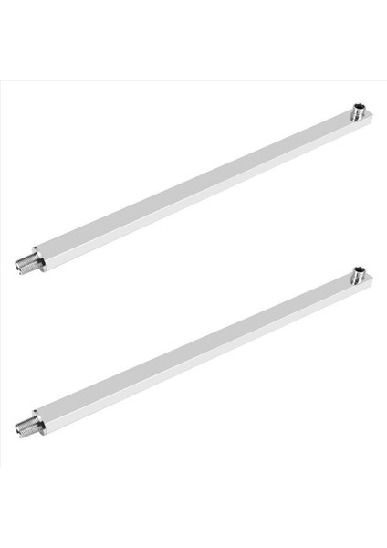 2 Adet 40 cm Kare Duş Kolu Uzatma Kol Duvarı Duş Duş Çubuğu Yağışlı Yağış Duş Başlığı Kolu Krom (Yurt Dışından)