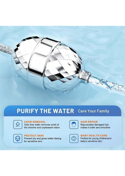 20 Aşamalı Duş Filtresi Duş Başlığı Filtresi Değiştirilebilir Kartuşlar Duş Filtresi Sert Su Için Duş Filtresi Kloru Çıkarma (Yurt Dışından) modelleri