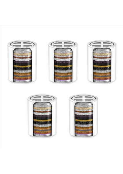 5x 20 Aşama Yedek Duş Su Filtresi Kartuşu (Konut Yok) Benzer Tasarıma Sahip Herhangi Bir Duş Filtresi ile Uyumlu (Yurt Dışından)