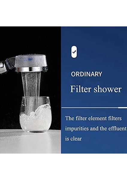 2x Basınçlı Duş Başlıkları El Tipi Turbo Fan Duşu 6 Filtreli Hidro Jet Duş Başlığı Kiti (Yurt Dışından) fiyatları
