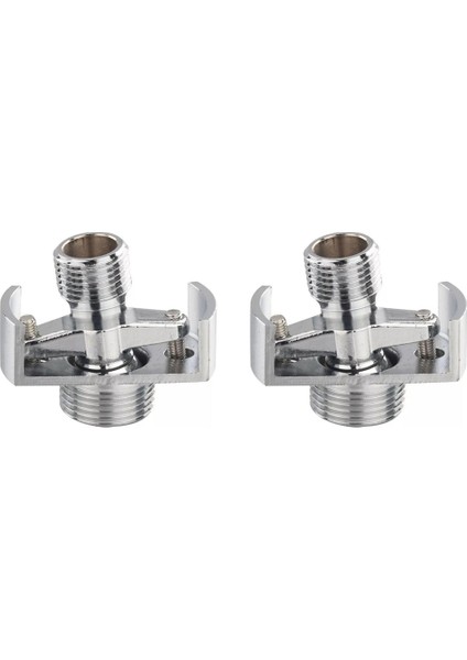 2x Emme Borusunun Açısının Ayarlanması Bakır Duş Başlığı Açılı Kavisli Ayak Eksantrik Vidalı Köşe Musluk Erişimcisi B (Yurt Dışından)