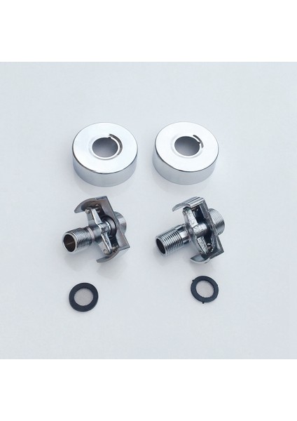 2x Emme Borusunun Açısının Ayarlanması Bakır Duş Başlığı Açılı Kavisli Ayak Eksantrik Vidalı Köşe Musluk Erişimcisi B (Yurt Dışından) fiyatları