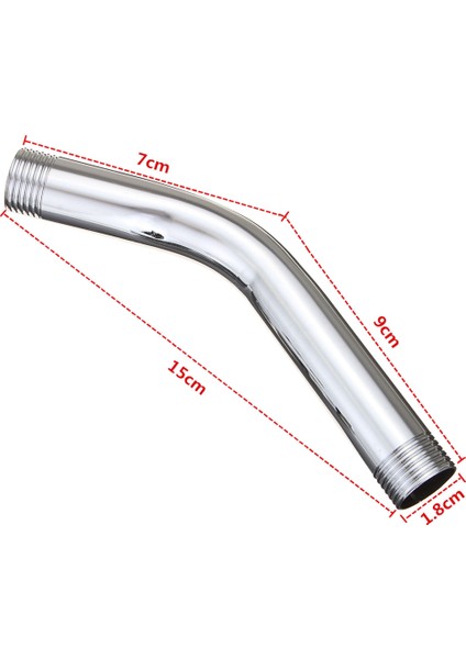 2pcs G1/2 Inç 15 cm Duvara Monte Paslanmaz Çelik Duş Başlığı Uzatma Açılı Duş Kol Ekstra Boru (Yurt Dışından) modelleri