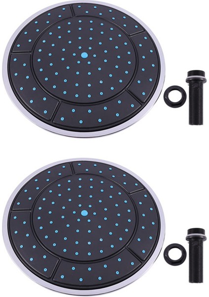 2pcs 25CM Plastik Yuvarlak Şekli Yağış Powered Duş Odası Üst Duş Çatı Kafa Kabin Aksesuarları (Yurt Dışından)