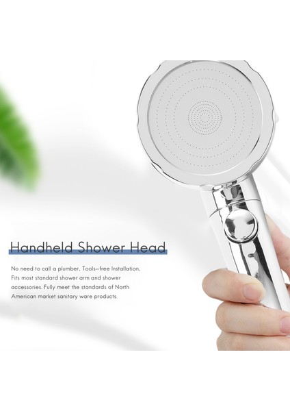 Elde Duş Başlığı Basınçlı Krom 3 Spary Açık Açık/kapalı Duraklanır Savaşı Sakımı Su Tasarrıklı Lüks Spa Çıkarılabilir Çok Fonksiyonlar Banyo Yavru Duş Aksesuarları (Yurt Dışından) fiyatları