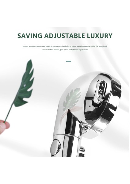 Elde Duş Başlığı Basınçlı Krom 3 Spary Açık Açık/kapalı Duraklanır Savaşı Sakımı Su Tasarrıklı Lüks Spa Çıkarılabilir Çok Fonksiyonlar Banyo Yavru Duş Aksesuarları (Yurt Dışından) fırsatları