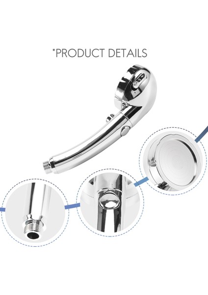 Elde Duş Başlığı Basınçlı Krom 3 Spary Açık Açık/kapalı Duraklanır Savaşı Sakımı Su Tasarrıklı Lüks Spa Çıkarılabilir Çok Fonksiyonlar Banyo Yavru Duş Aksesuarları (Yurt Dışından) indirimleri