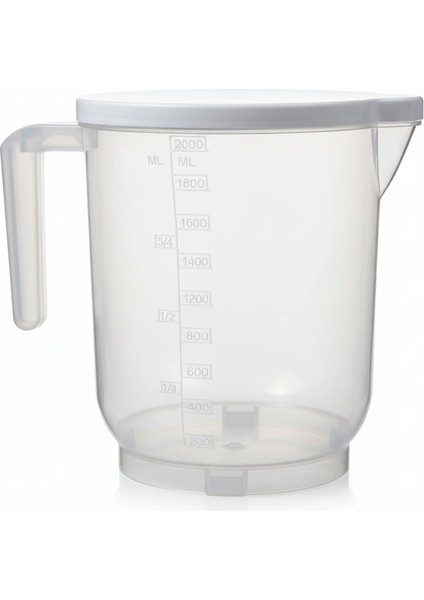 Pratik Mutfak Ölçü Kabı - 2 Litre Dereceli Şeffaf Hazne Bpa Free fiyatları