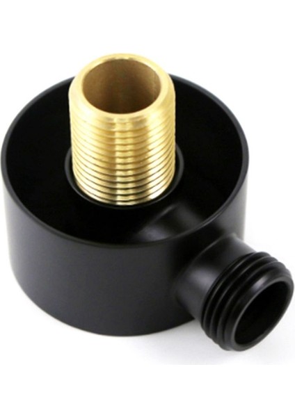 4x Duvar Tedarik Dirsek Pirinç Yuvarlak Duvar Montajı Duş Hortum Konnektörü Aksesuarları G1/2inç Su Çıkışı Duş-Black (Yurt Dışından) fiyatları