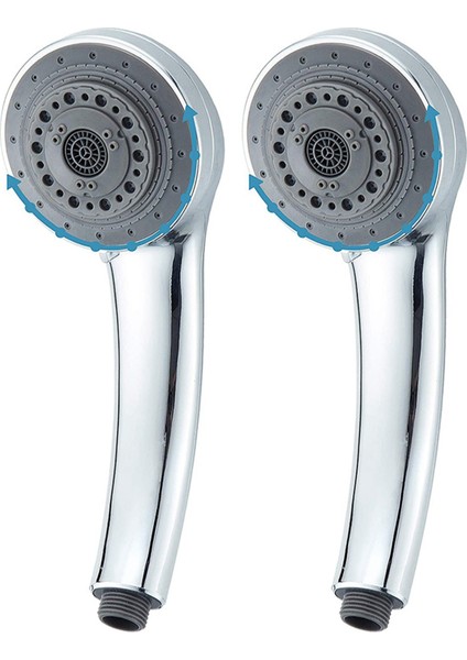 2x Duş Başlığı Basınçlı Duş Başlıkları Evrensel Ayarlanabilir Elektrikli El Duşu Banyo Otel Spor Salonu Için Uygun (Yurt Dışından)